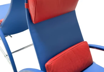 Pair of Grand Repos Lounge Chairs with Stools by Jean Prouvé Tecta , 1980s